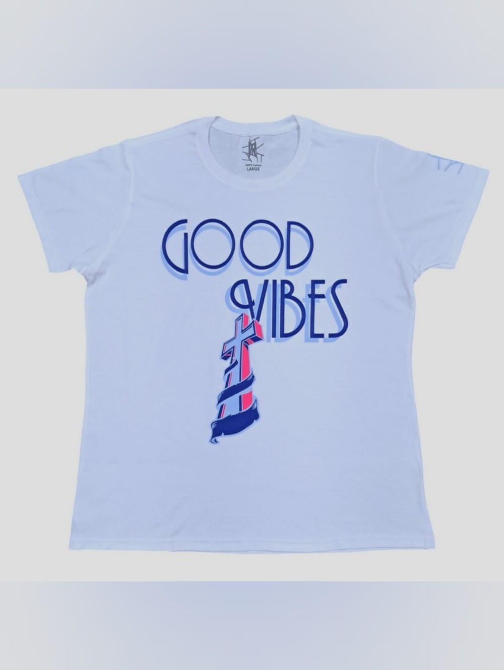 Good Vibes Women's Graphic Fit Crew Neck Short Sleeve Tshirt